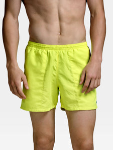 Jeffery Hybrid Trunks in Neon Yellow are perfect for the beach and the streets.