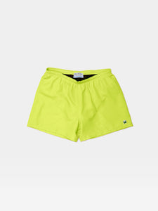 Jeffery Hybrid Trunks in Neon Yellow are perfect for the beach and the streets.