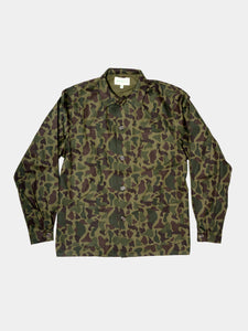 The Magill LA Chore Jacket in Camo is based on classic work wear.