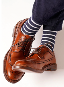 Live your Ivy/Tradstyle dreams in these Cotton Breton Striped Socks.