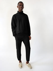 The Charles Turtleneck is made of 100% cotton in Downtown Los Angeles.