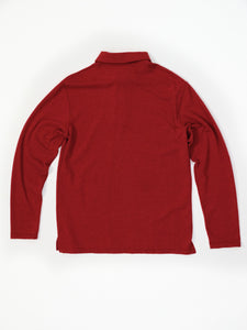LONG SLEEVE POLO - RED